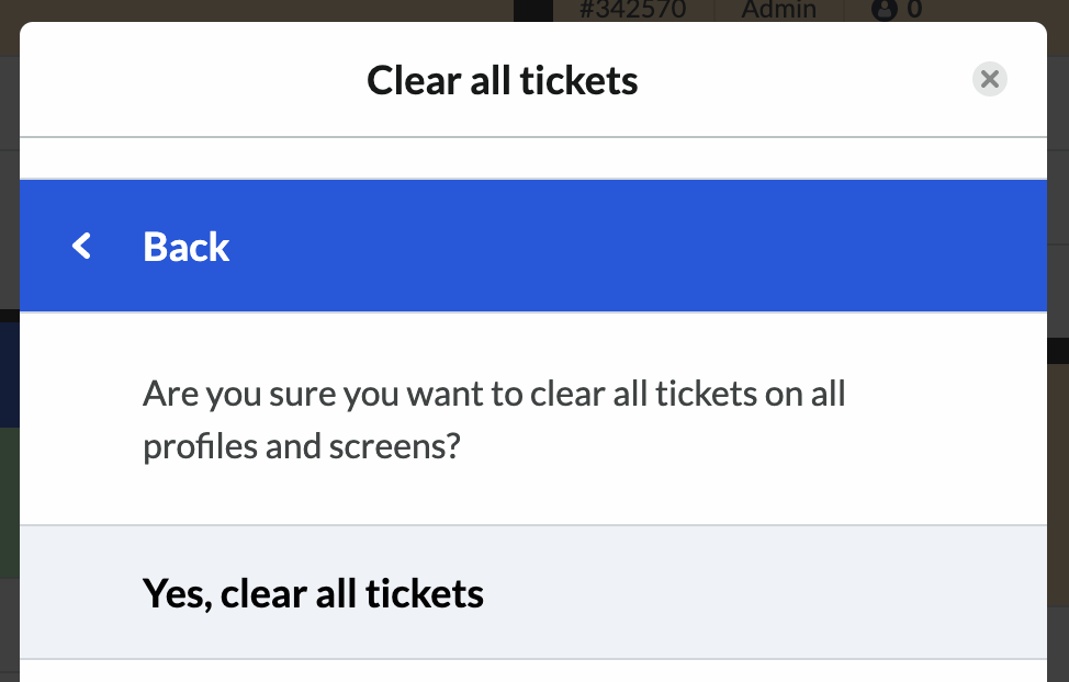 Afbeelding van tickets filteren