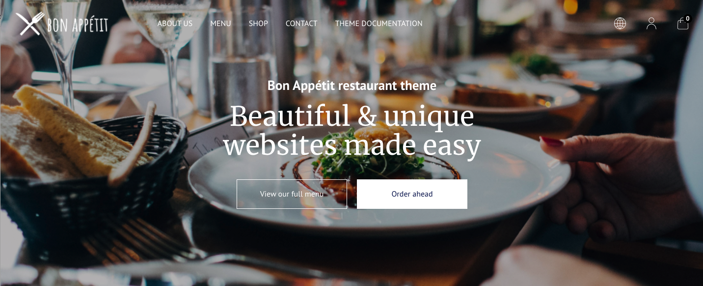 Voor type doe niet Omgaan met eCom for Restaurants: Bon Appétit theme – Lightspeed Restaurant