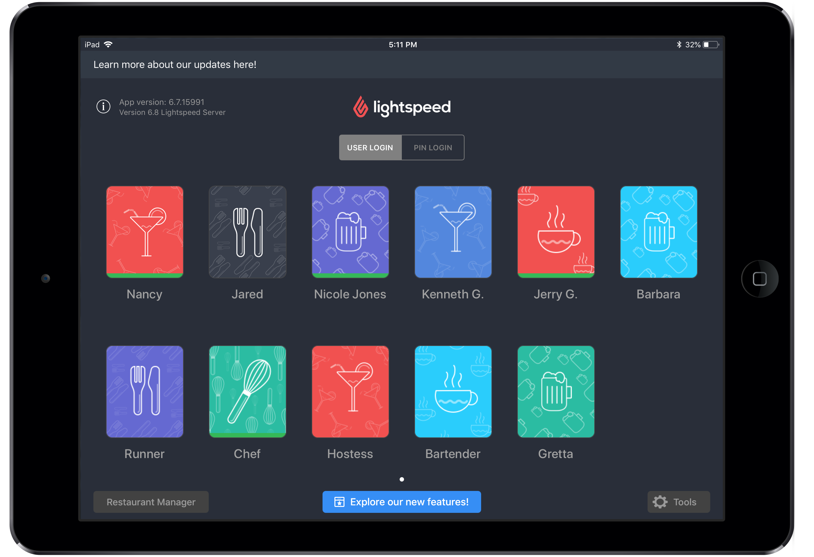 Inloggen bij Restaurant Manager vanaf POS