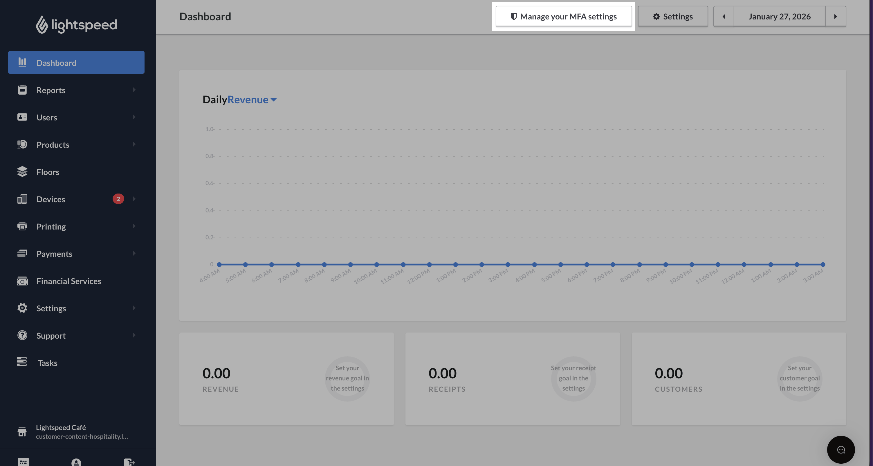 Managing your MFA settings