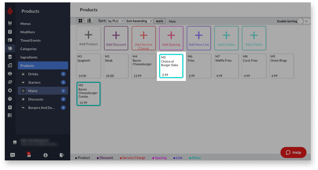 A choice highlighted